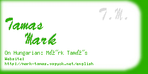 tamas mark business card